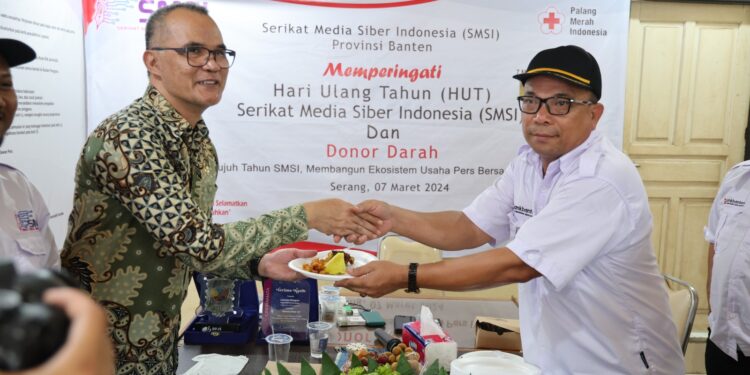 HUT Ke-7 Tahun, SMSI Provinsi Banten Gelar Donor Darah
