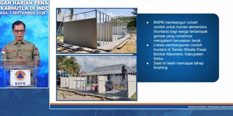 BNPB Siapkan Huntara untuk Korban Gempa NTT, 97.215 Rumah Terdampak